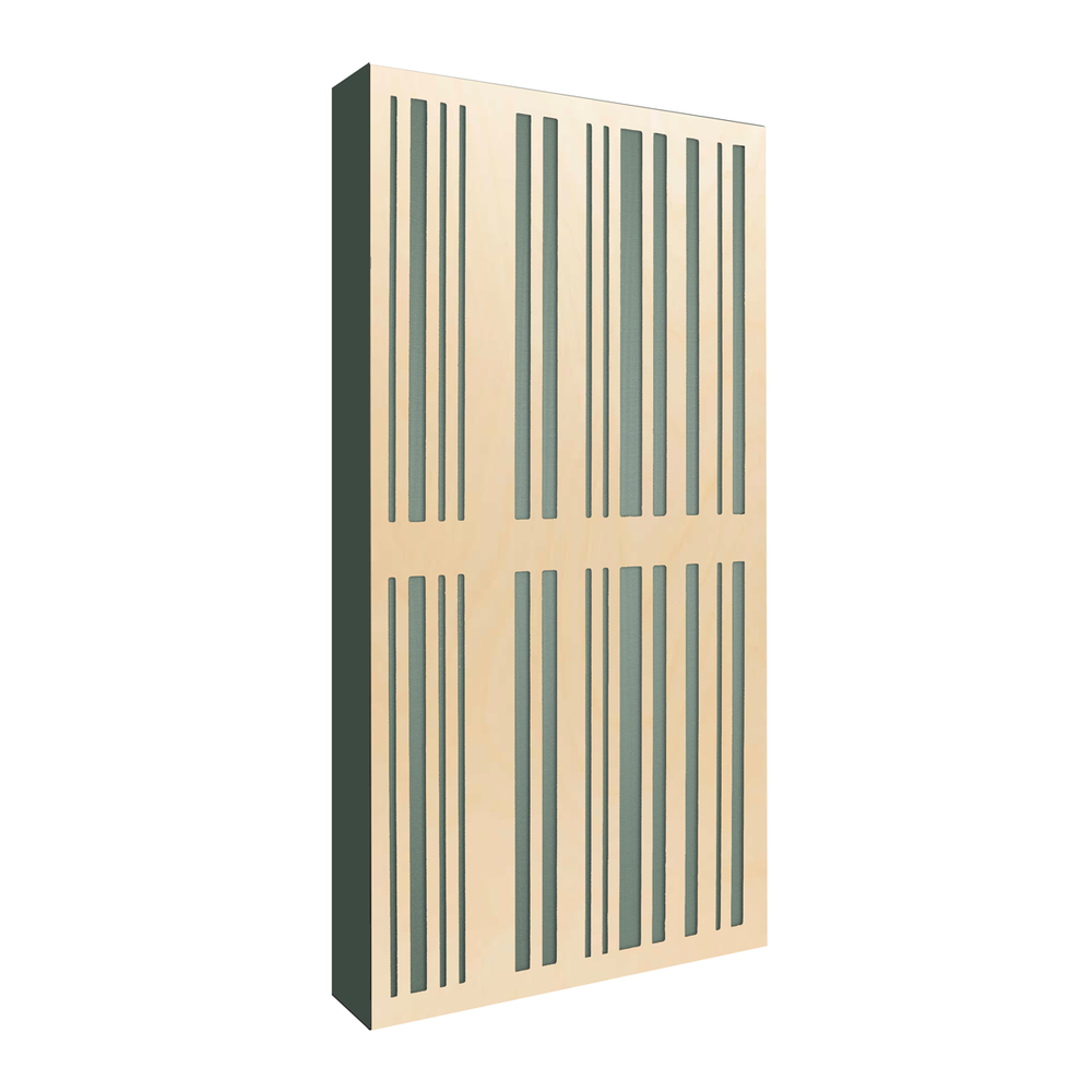 Premium Sound absorption panel grey with 1D scatter plate