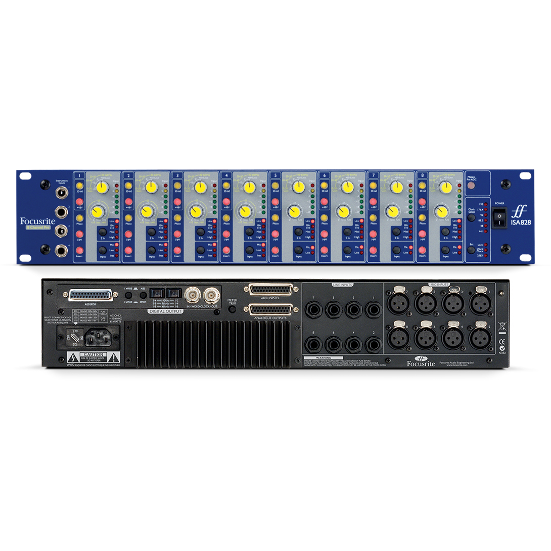 Focusrite ISA828 8-channel Mic & Line Preamp - Preowned