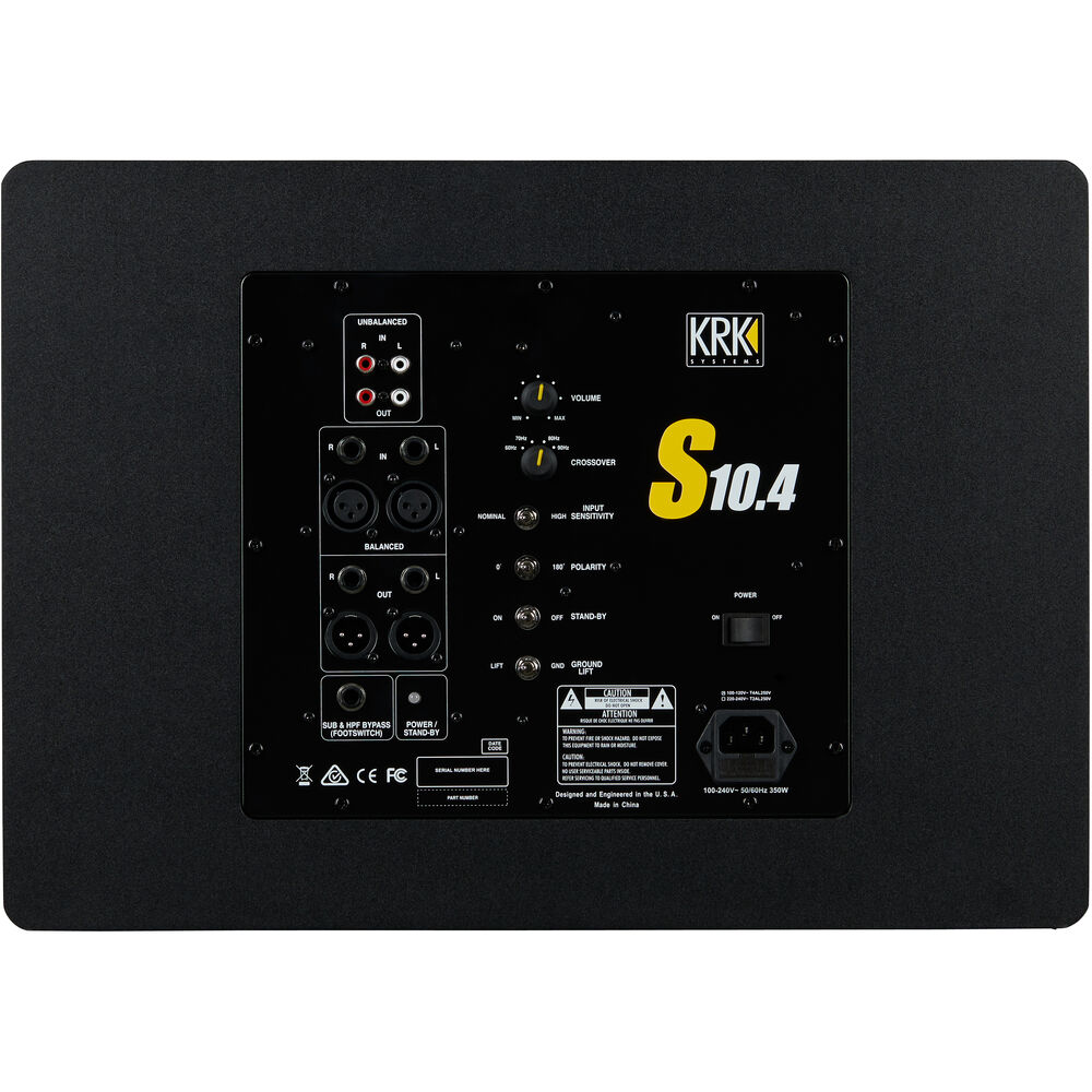 KRK S10.4 Active Studio Subwoofer