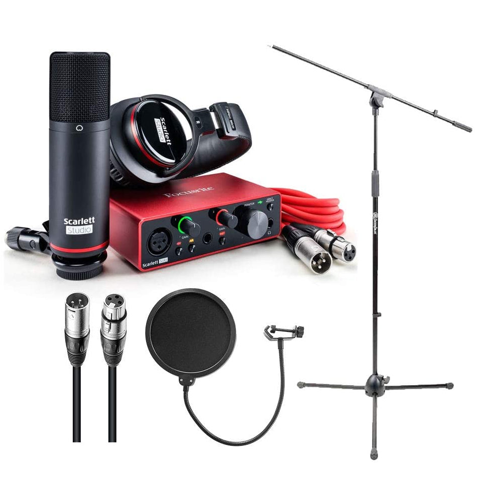 Focusrite Scarlett Solo Studio 3rd Gen Bundle + Mic Stand