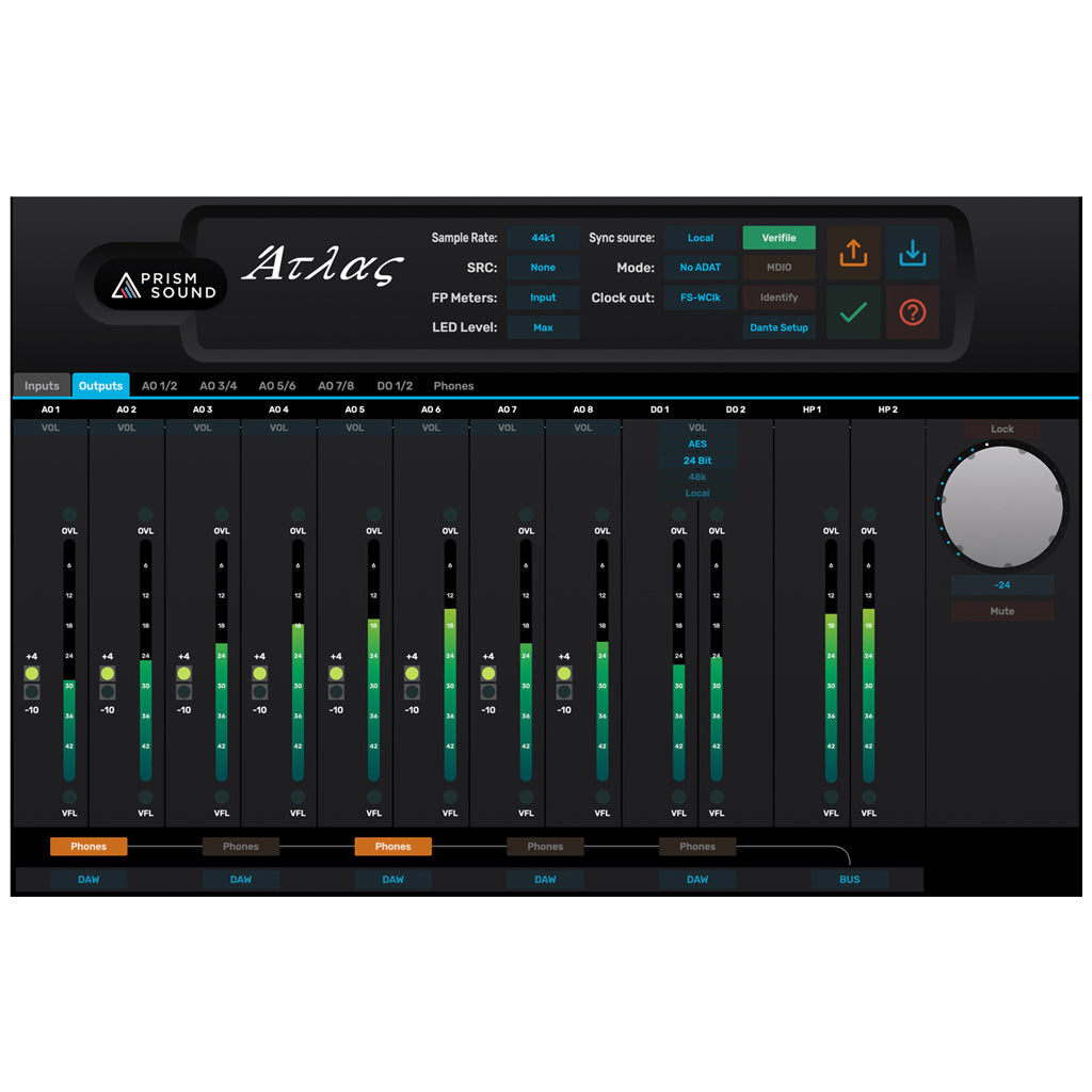 Prism Sound Atlas USB multi-track audio interface