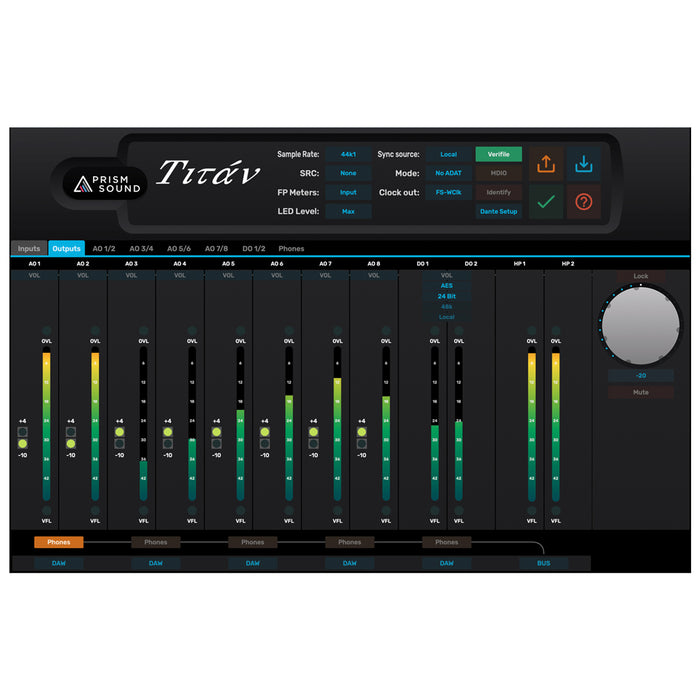 Prism Sound Titan USB multitrack audio interface