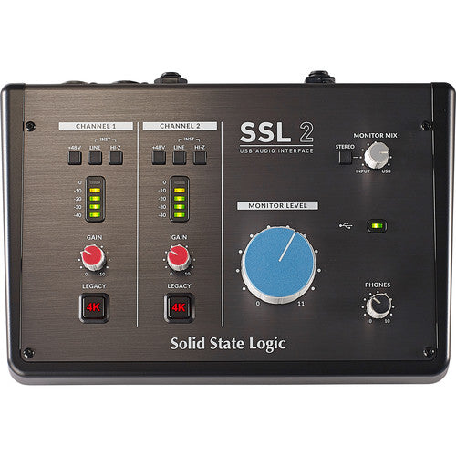 Solid State Logic SSL 2 Desktop 2x2 USB Type-C Audio Interface