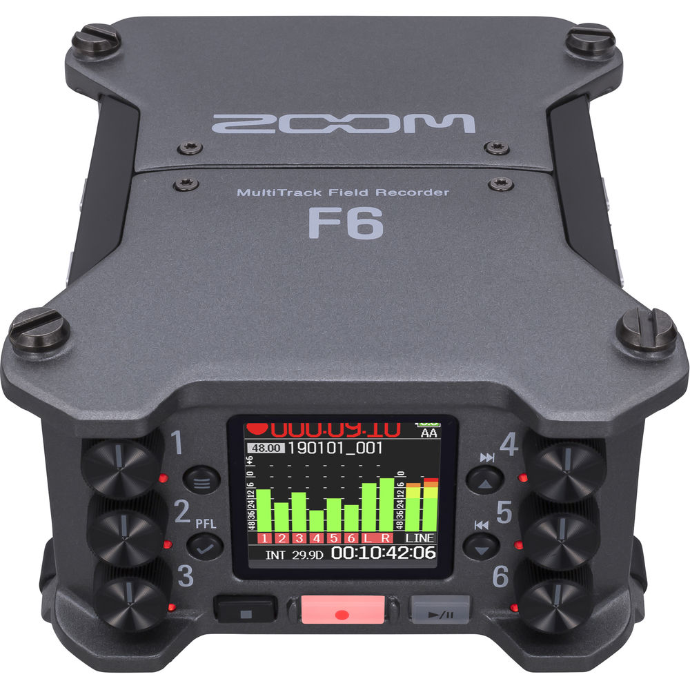 Zoom F6 6-Input 14-Track Multitrack Field Recorder