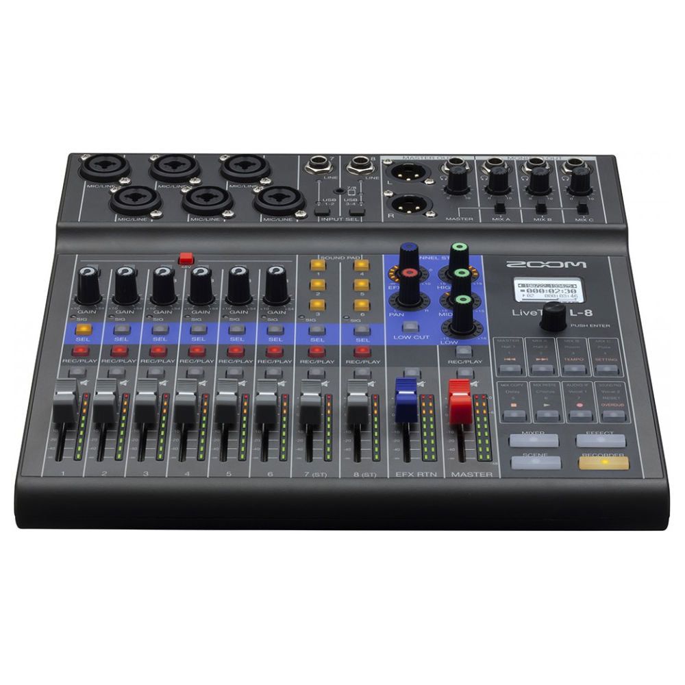 Zoom LiveTrak L-8 Portable 8-Channel Digital Mixer