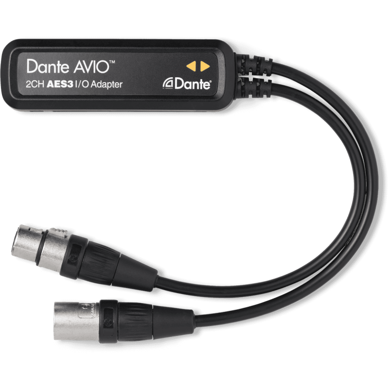 Dante AVIO AES3/EBU IO Adapter 2X2 Channel