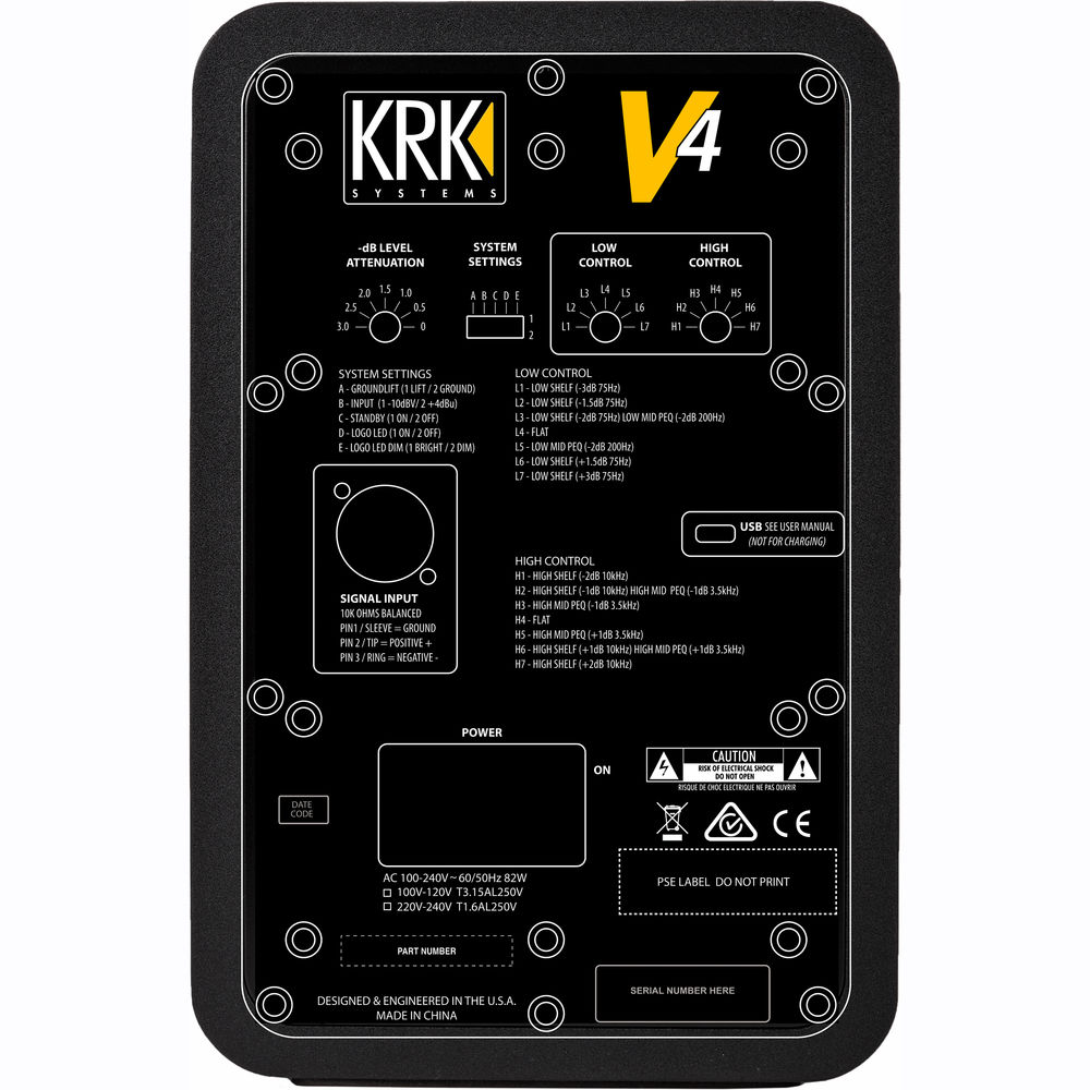 KRK V4 Series 4 - 4" Powered Reference Monitor - Single