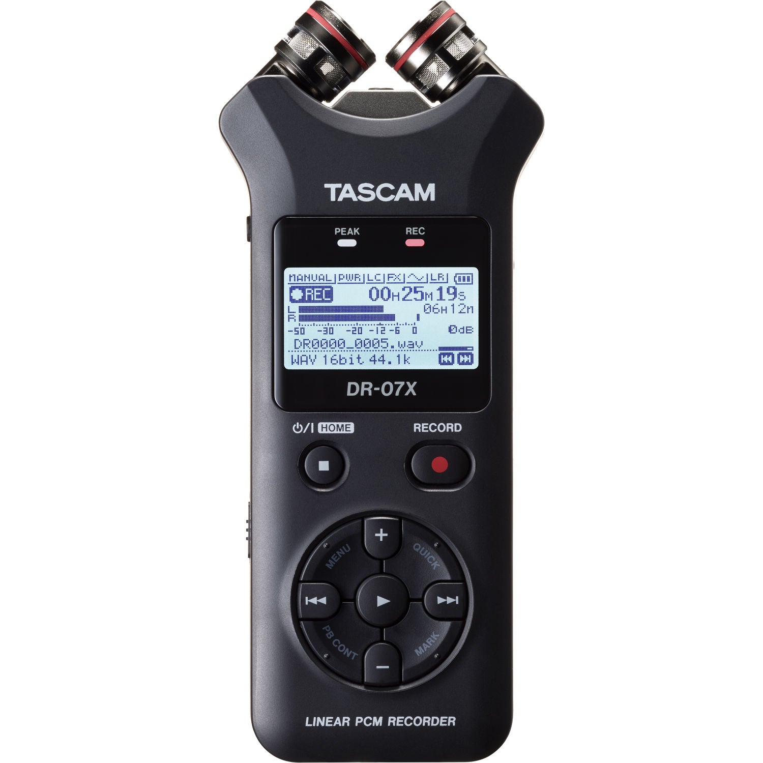 TASCAM DR-07X Stereo Handheld Digital Recorder