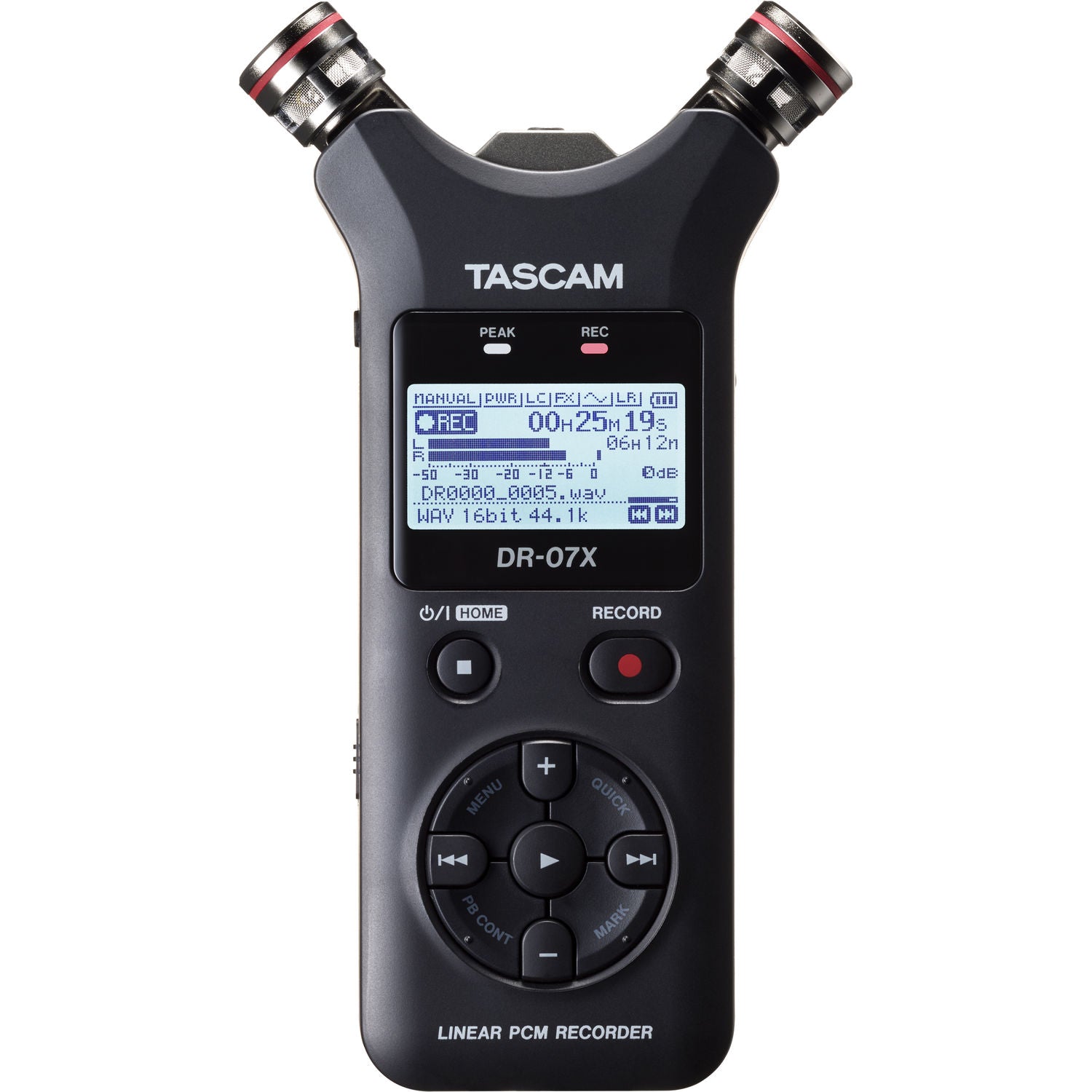 TASCAM DR-07X Stereo Handheld Digital Recorder