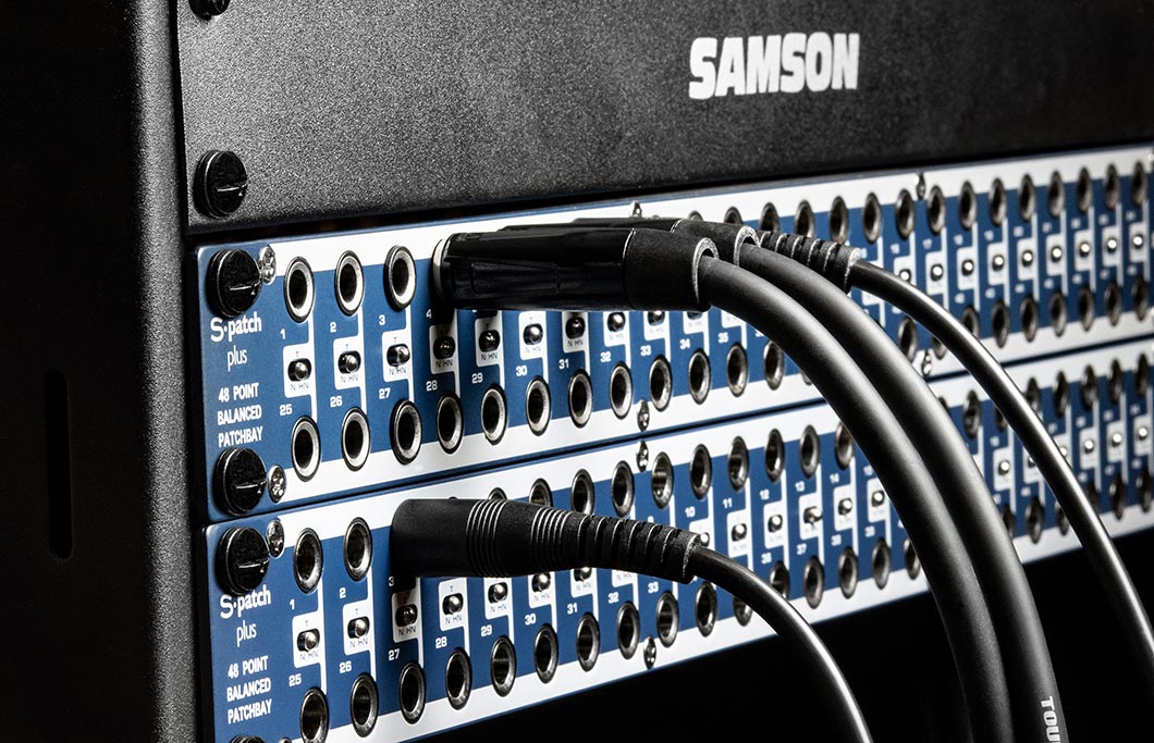Samson S-Patch+ – 48 Point Balanced Patch Bay w/ Mode Switches
